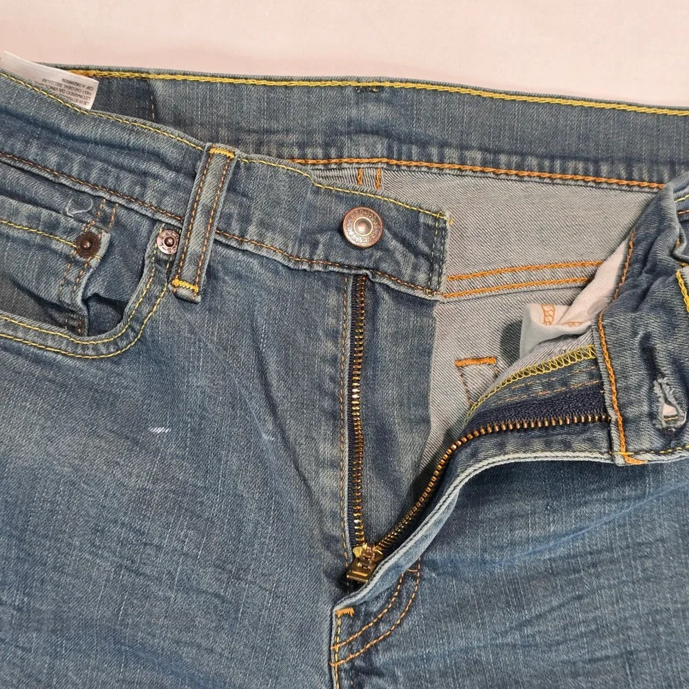 Levis 511 Slim Fit Jeans‎ Mens 34x32 Medium Wash Blue Denim 04511-0408